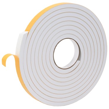 vidaXL Αυτοκόλλητη ταινία αφρού 2 τμχ. Λευκό 20mm x 5m Χ foam CR
