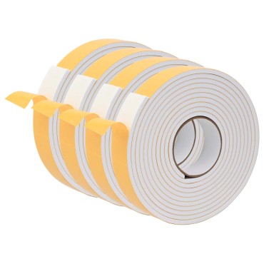vidaXL Αυτοκόλλητη ταινία αφρού 4 τμχ. Λευκό 40mm x 5m Χ foam CR