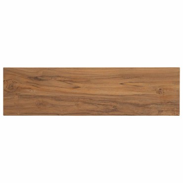 vidaXL Τραπέζι κονσόλας Φυσικό 110x30x80cm Στερεό Ξύλο Τίκ