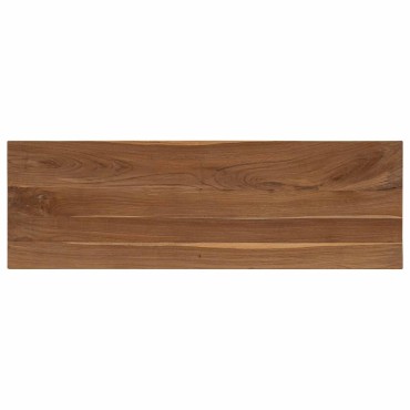 vidaXL Τραπέζι κονσόλας Φυσικό 110x35x75cm Στερεό Ξύλο Τίκ