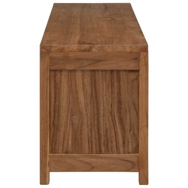 vidaXL Έπιπλο τηλεόρασης 110x30x40cm Φυσικό Στερεό Ξύλο Τίκ