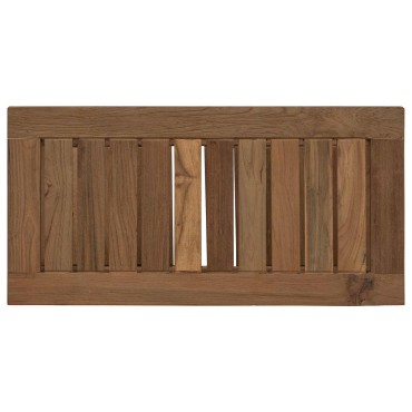 vidaXL Τραπεζάκι Μπάνιου Φυσικό 60 x 30 x 45 cm Στερεό Ξύλο Τίκ