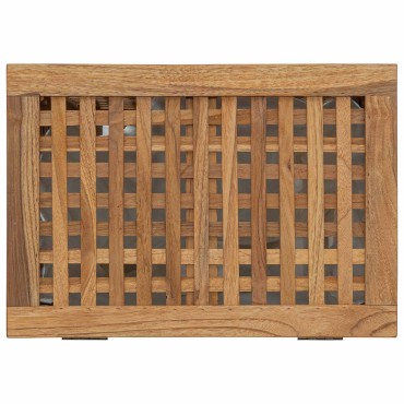vidaXL Καλάθι Πλυντηρίου Φυσικό Στερεό Ξύλο Τίκ