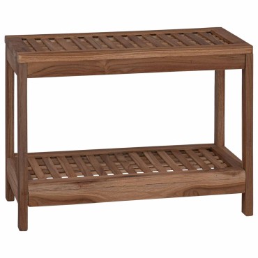 vidaXL Τραπέζι Πλευρικής Μπανιέρας Φυσικό 60 x 30 x 45 cm