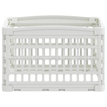 vidaXL Αλάνα Σκύλου 4 Πάνελ 60 x 60 x 38 cm Πλαστικό Λευκό