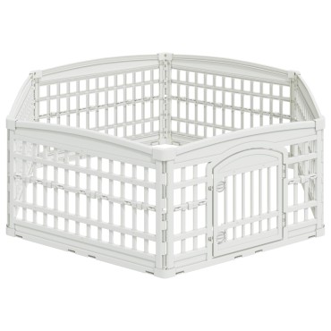 vidaXL Παιχνιδόσπιτο Σκύλου 6 Πάνελ 177,5 x 154,5 x 58 εκ Πλαστικό