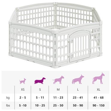 vidaXL Παιχνιδόσπιτο Σκύλου 6 Πάνελ 177,5 x 154,5 x 58 εκ Πλαστικό