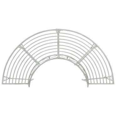vidaXL Παγκάκι Δέντρου 4 -θέσιο 160x80x89cm steel Αντίκες Λευκό 1 τεμ.