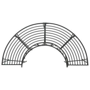 vidaXL Παγκάκι Δέντρου 4-Αριθμός καθισμάτων 160x80x89cm Ατσάλι 1 τεμ.