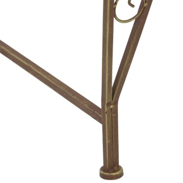 vidaXL Παγκάκι Δέντρου 4 -θέσιο 160x80x89cm steel Αρχαίο Καφέ 1 τεμ.