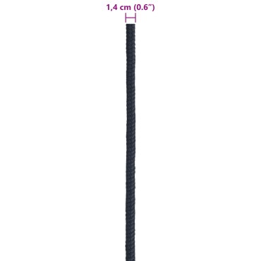 vidaXL Σχοινί Boat 1.4 mm 25 m Βασιλικό Μπλε Πολυεστέρας