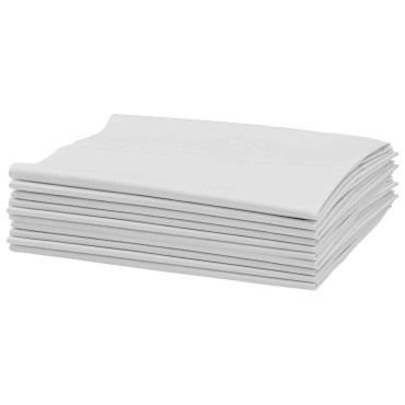vidaXL Υφασμάτινοι σακίδες 10 τεμ. Λευκό 65 x 105 cm PP