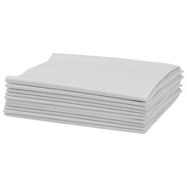 vidaXL Υφασμάτινοι σακίδες 10 τμχ. Λευκό 80 x 125 cm PP
