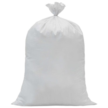 vidaXL Υφασμάτινοι σακίδες 10 τμχ. Λευκό 100 x 150 cm PP