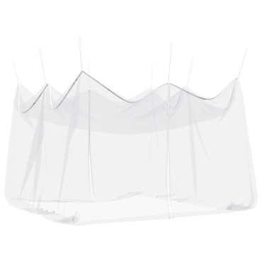 vidaXL Δικτύο Κουνούπια Κήπου 220 mesh Λευκό 4 x 4 x 2,5 m Πολυεστέρας
