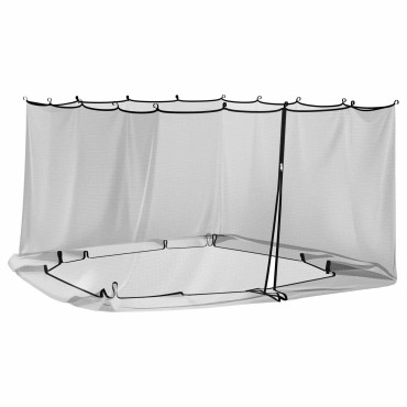 vidaXL Κουνούπι για Περίπτερο 220 mesh Μαύρο 3,6 x 3,6 x 2 μ