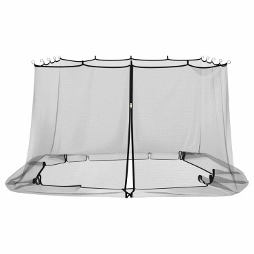 vidaXL Κουνούπι για Περίπτερο 220 mesh Μαύρο 4 x 3 x 2 cm Πολυεστέρας