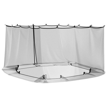 vidaXL Κουνούπι για Περίπτερο 220 mesh Μαύρο 4,5 x 3 x 2 μ Πολυεστέρας