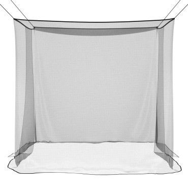 vidaXL Δίχτυ κουνουπιών για κρεβάτι 156 mesh Μαύρο 220 x 150 x 180 εκ