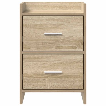 vidaXL Κομοδίνα 2 τεμ. Sonoma Δρυς 40x30x60cm Επεξεργασμένο Ξύλο
