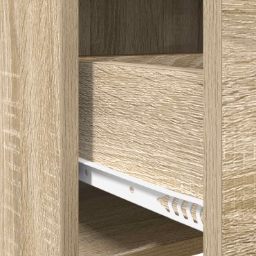 vidaXL Κομοδίνα 2 τεμ. Sonoma Δρυς 40x30x60cm Επεξεργασμένο Ξύλο