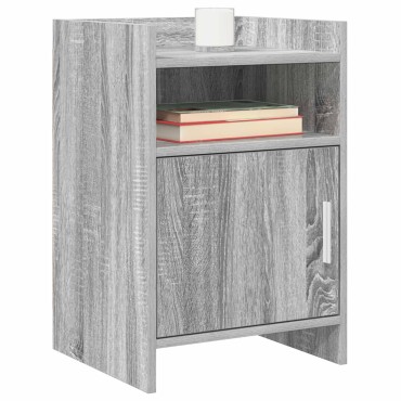 vidaXL Κομοδίνα Γκρι Sonoma 40x36x60cm Επεξεργασμένο Ξύλο 1 τεμ.