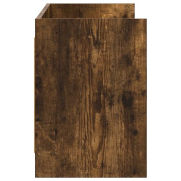 vidaXL Ντουλάπι TV 130x33x47cm Καπνισμένο Ξύλο Δρυός