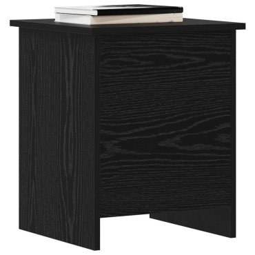 vidaXL Θήκη Αποθήκευσης Μαύρη Δρυς 40x40x50cm Επεξεργασμένο Ξύλο