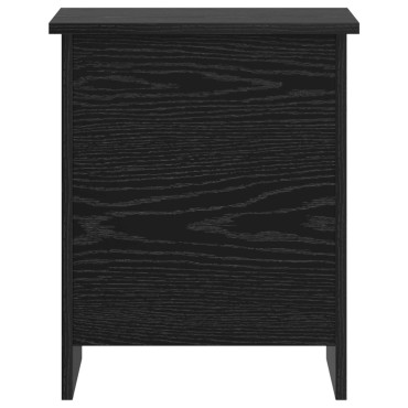 vidaXL Θήκη Αποθήκευσης Μαύρη Δρυς 40x40x50cm Επεξεργασμένο Ξύλο