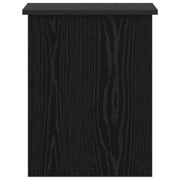 vidaXL Θήκη Αποθήκευσης Μαύρη Δρυς 40x40x50cm Επεξεργασμένο Ξύλο