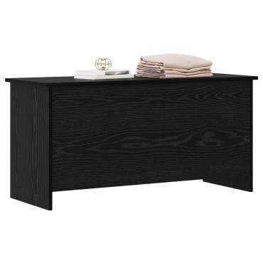 vidaXL Θήκη Αποθήκευσης Μαύρη Δρυς 100x40x50cm Επεξεργασμένο Ξύλο