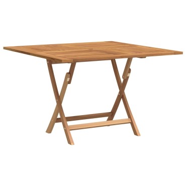 vidaXL Τραπέζι Κήπου Πτυσσόμενο 110x110x75cm Μασίφ Ξύλο Teak 1 τεμ.