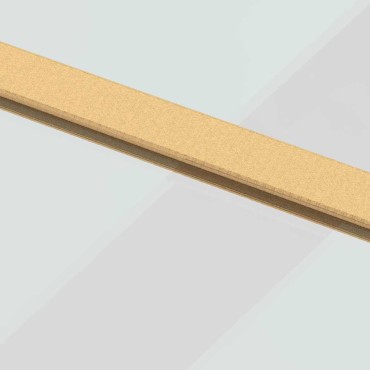 vidaXL Συρόμενη Πόρτα Χρυσή 76 x 205 εκ. από Γυαλί ESG και Αλουμίνιο
