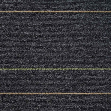 vidaXL Πλακάκι Χαλιού Σκούρο γκρι με ρίγες 50 x 50 cm 36 τμχ.