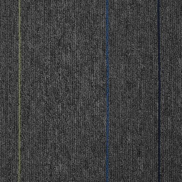 vidaXL Πλακάκι Χαλιού Μέτριο Γκρι με Ρίγες 50 x 50 cm 4 τμχ.