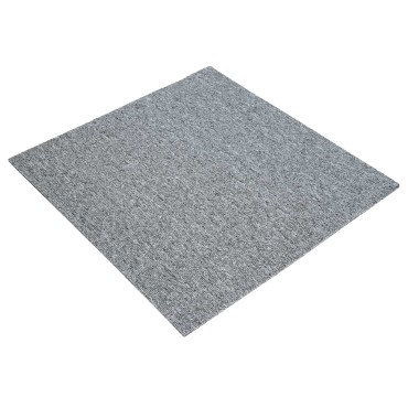 vidaXL Πλακάκι Χαλιού Ανοιχτό γκρι 50 x 50 cm 4 τμχ.