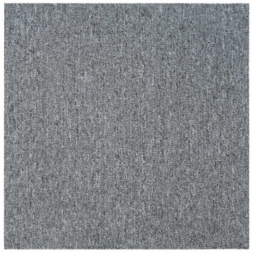 vidaXL Πλακάκι Χαλιού Ανοιχτό γκρι 50 x 50 cm 4 τμχ.