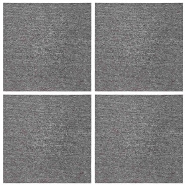 vidaXL Πλακάκι Χαλιού Καφέ 50 x 50 cm 4 τεμ. Πολυπροπυλένιο και Πίσσα