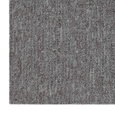 vidaXL Πλακάκι Χαλιού Καφέ 50 x 50 cm 4 τεμ. Πολυπροπυλένιο και Πίσσα