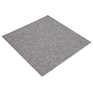 vidaXL Πλακάκι Χαλιού Καφέ 50 x 50 cm 36 τμχ. Πολυπροπυλένιο και Πίσσα