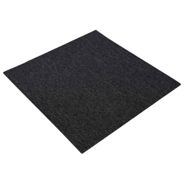 vidaXL Πλακάκι Χαλιού Σκούρο Γκρι 50 x 50 cm 36 τμχ.