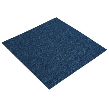 vidaXL Πλακάκι Χαλιού Μπλε 50 x 50 cm 4 τμχ. Πολυπροπυλένιο και Πίσσα