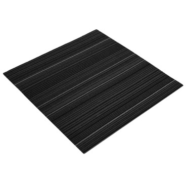 vidaXL Πλακάκι Χαλιού Ριγέ Σκούρο Γκρι 50 x 50 cm 4 τμχ.