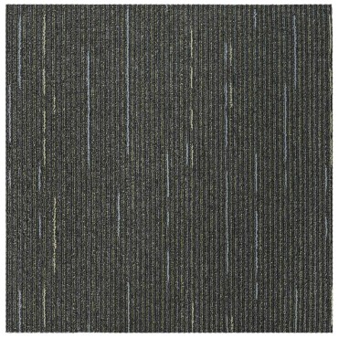 vidaXL Πλακάκι Χαλιού Ριγέ Ανοιχτό Πράσινο 50 x 50 cm 36 τμχ.
