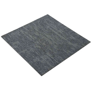 vidaXL Πλακάκι Χαλιού Γαλάζιο Γκρι 50 x 50 cm 36 τμχ.