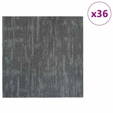 vidaXL Πλακάκι Χαλιού Γκρι Σκυροδέματος 50 x 50 cm 36 τμχ.