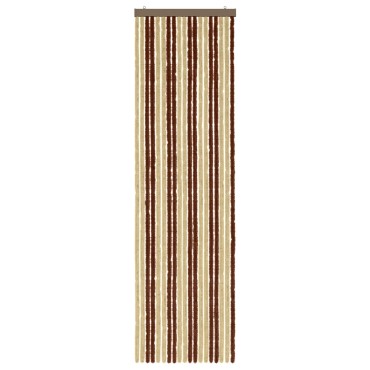 vidaXL Κουρτίνα εντόμων Chenille Καφέ και μπεζ 56 x 200 cm 100% PP