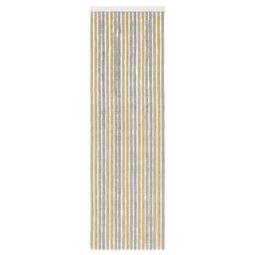 vidaXL Κουρτίνα εντόμων Chenille Γκρι και Μπεζ 56 x 185 cm 100% PP