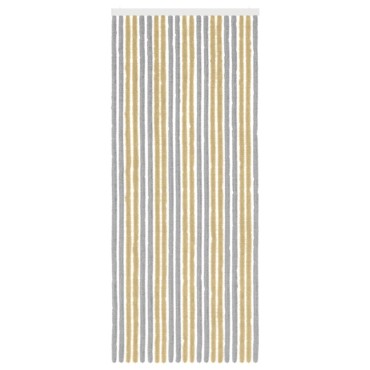 vidaXL Κουρτίνα εντόμων Chenille Γκρι και Μπεζ 90 x 220 cm 100% PP