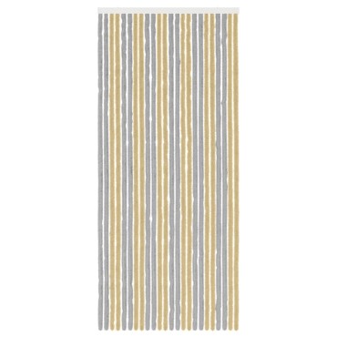 vidaXL Κουρτίνα εντόμων Chenille Γκρι και Μπεζ 100 x 230 cm 100% PP